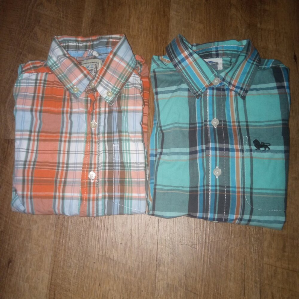 Kids Shirts Bundle Two Old Navy/Place Original Quality Guaranteed Long Sleeve